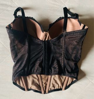 Bustier Encaje/Seda