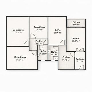 Piso en venta en Juan de la Cierva en Getafe