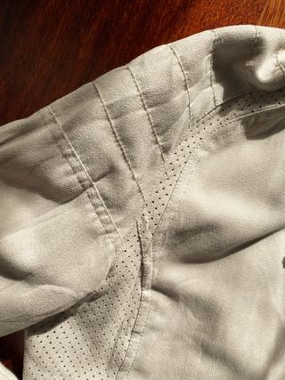 Cazadora Chaqueta Vidrio Talla 40 Beige Serraje