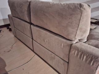 Sofá beige de ante