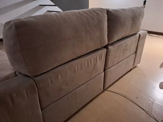 Sofá beige de ante