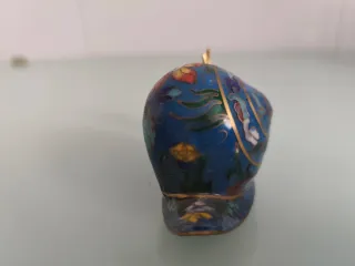 Caracol de cloisonné esmaltado
