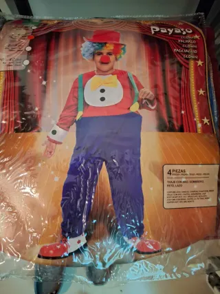 Disfraz Payaso 4 Piezas Talla 5-6Años