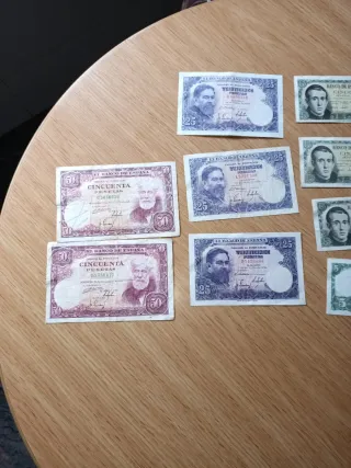 Lote de Billetes Antiguos Españoles