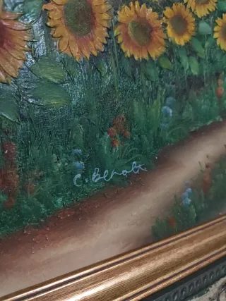 Cuadro C. Benolt Campo Girasoles 50x60