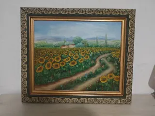 Cuadro C. Benolt Campo Girasoles 50x60