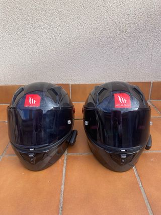 Cascos MT Helmets KRE+ con intercomunicador