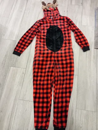 Pijama Manta Reno Rudolf Talla XL con bolsillo