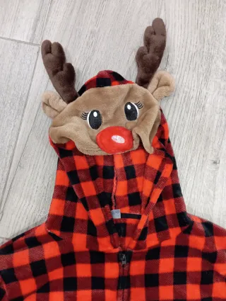 Pijama Manta Reno Rudolf Talla XL con bolsillo