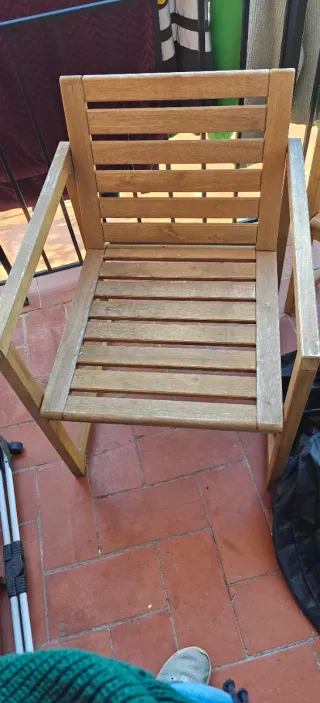 4 Sillas de exterior Nämmarö (Ikea) con cojines