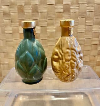 Set 4 mignon liquore da collezione vetro colorato