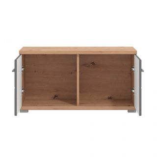 Armadietto Ingresso 2 Ante Grigio Rovere 86cm