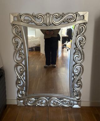 Espejo Marco Plateado