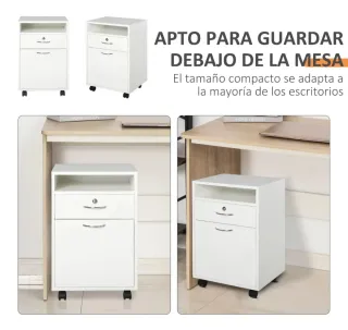 Cajonera oficina con cajón con cerradura