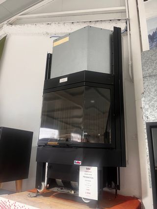 Chimenea leña 15KW apertura guillotina