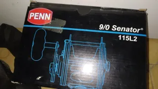 Combo curricán 80 lb y carrete penn senator 9/0