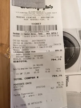 Lavadora LG ThinQ 17kg