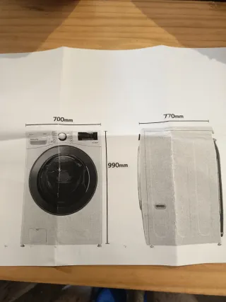 Lavadora LG ThinQ 17kg