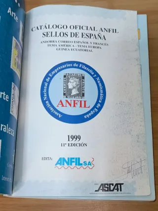 Catálogo Sellos España Anfil 1999