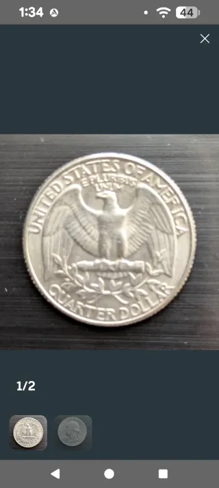 Lote de 8 Monedas Cuarto de Dólar