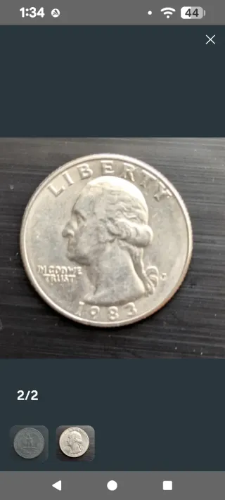 Lote de 8 Monedas Cuarto de Dólar