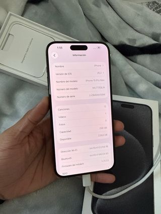 IPhone 15 Pro Max 256GB Negro Mate