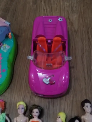 Lote Polly Pocket: Muñecas, Coches y Accesorios