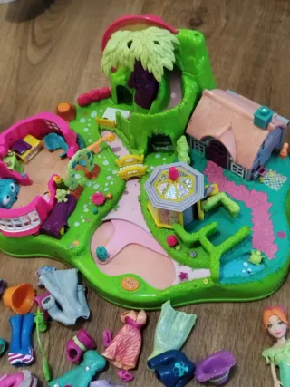 Lote Polly Pocket: Muñecas, Coches y Accesorios