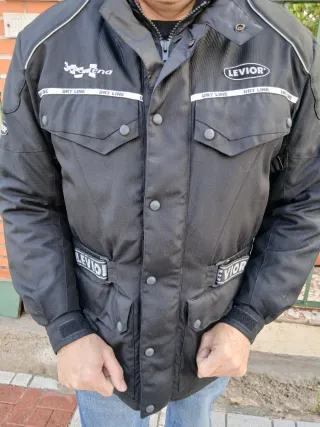 Chaqueta Moto Levior Negra