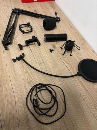 Micrófono USB con accesorios
