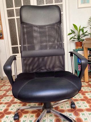 Silla de oficina ergonómica -Negra-