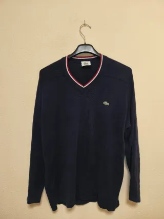 Jersey Lacoste Vintage Azul Hecho en España