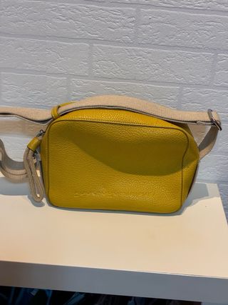 Bolso Adolfo Dominguez Amarillo y Beige