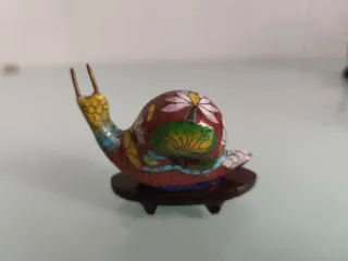 Caracol esmaltado decorativo