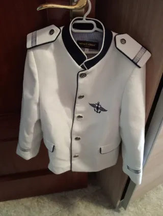 Traje Comunión Niño Azul y Blanco