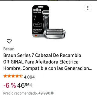 Cabezal Braun Serie 7