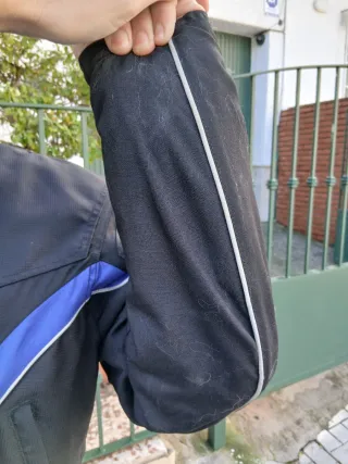 Chaqueta Moto Levior Negra y Azul