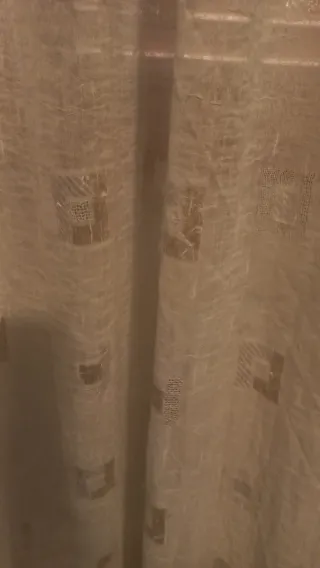 Coppia Tende Grandi Beige/Bianche