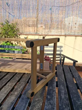 Caballete de madera para mesa de dibujo y pintura