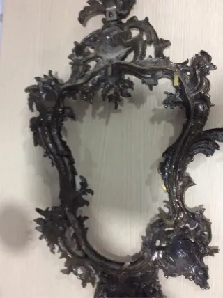 Marco Espejo Bronce Retro Barroco Gótico