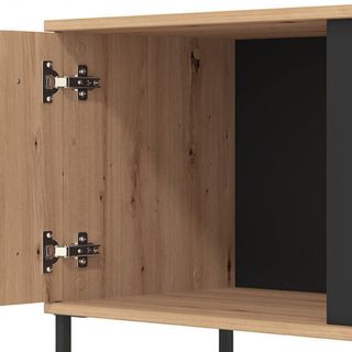 Mobile Porta TV Moderno Rovere 2 Ante 170cm Vetro