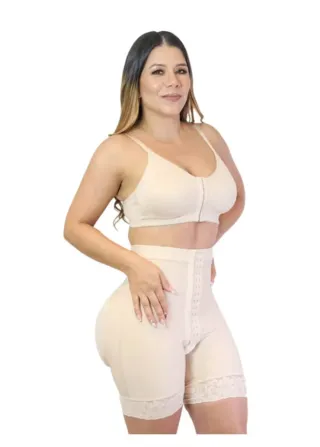 Faja Compresión Alta Beige