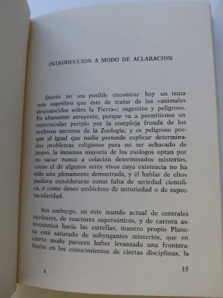 Animales desconocidos sobre la tierra
