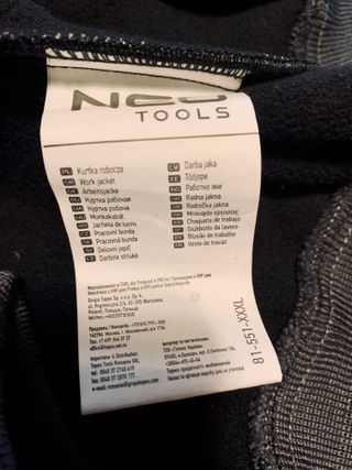 Chaqueta de trabajo NEO waterproof/windstopper