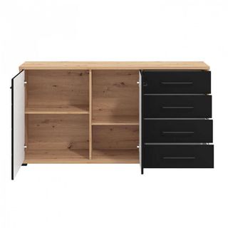 Madia 2 Ante 4 Cassetti Antracite 161cm Design