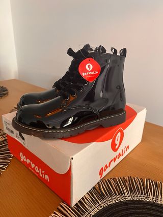 Botines charol Garvalin negros talla 38
