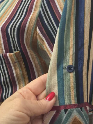 Camicia fantasia righe e geometrici
