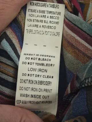 Camicia fantasia righe e geometrici