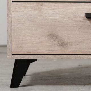 Madia Moderna 4 Cassetti 1 Anta Rovere Grigio