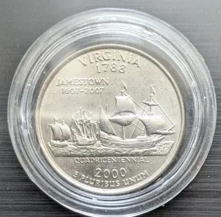 Moneda 1/4 Dólar Virginia 2000